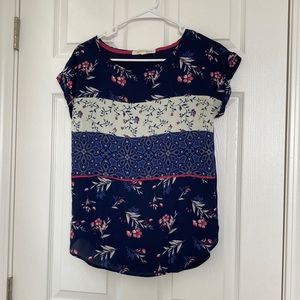 Rewind, Blue, Floral Shirt